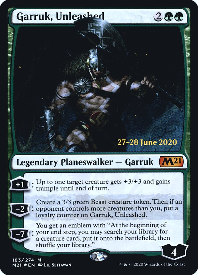 Garruk, Unleashed [Core Set 2021 Prerelease Promos] | Chromatic Games