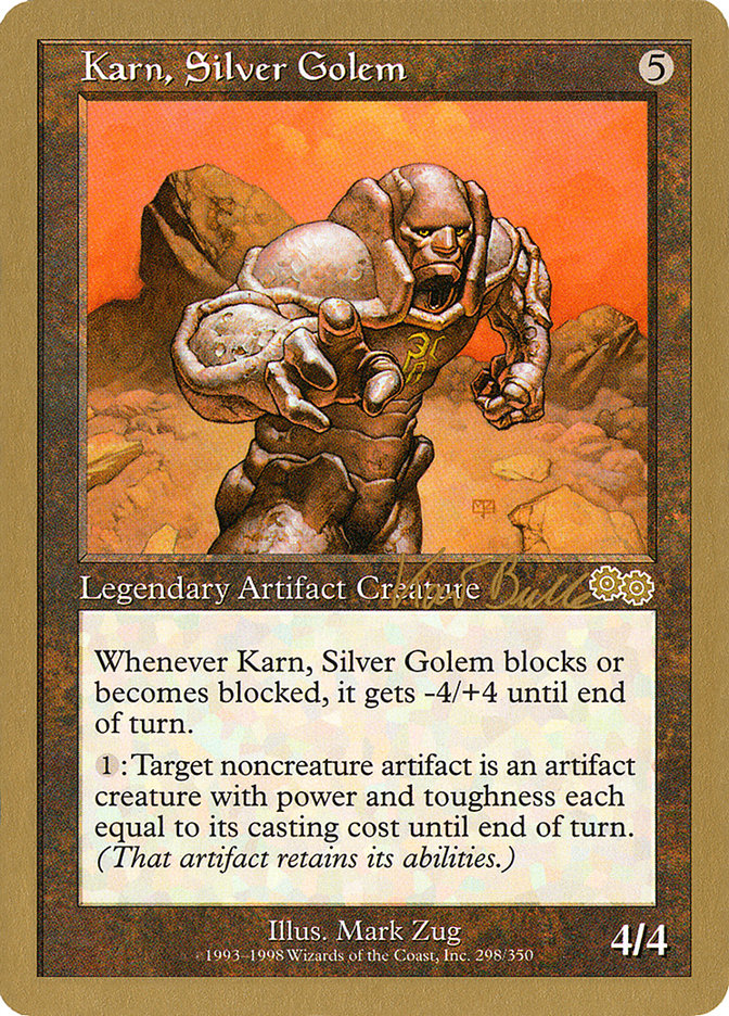 Karn, Silver Golem (Kai Budde) [World Championship Decks 1999] | Chromatic Games