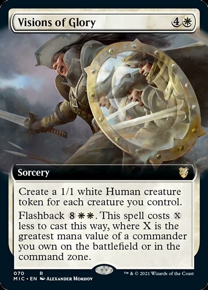 Visions of Glory (Extended Art) [Innistrad: Midnight Hunt Commander] | Chromatic Games