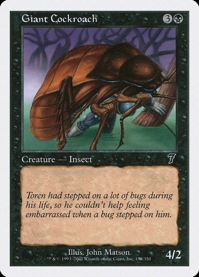 Giant Cockroach [Seventh Edition] | Chromatic Games