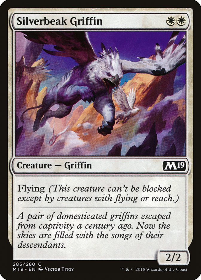 Silverbeak Griffin [Core Set 2019] | Chromatic Games