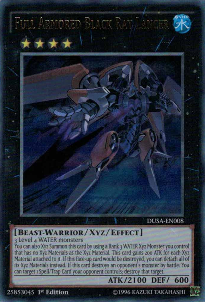 Full Armored Black Ray Lancer [DUSA-EN008] Ultra Rare | Chromatic Games