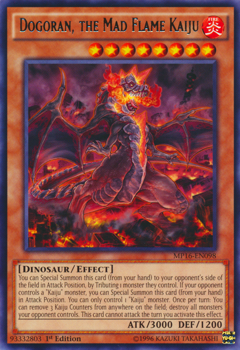 Dogoran, the Mad Flame Kaiju [MP16-EN098] Rare | Chromatic Games