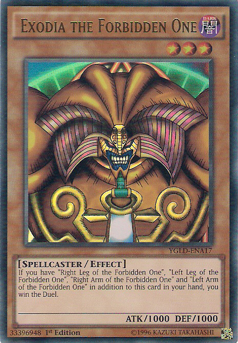 Exodia the Forbidden One (A) [YGLD-ENA17] Ultra Rare | Chromatic Games