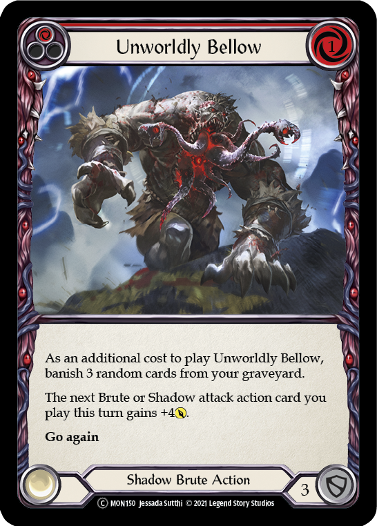 Unworldly Bellow (Red) [U-MON150] (Monarch Unlimited)  Unlimited Normal | Chromatic Games