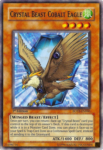 Crystal Beast Cobalt Eagle [FOTB-EN006] Common | Chromatic Games