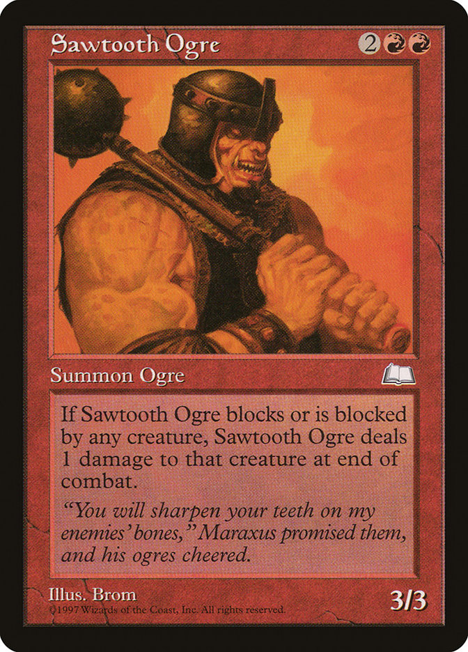 Sawtooth Ogre [Weatherlight] | Chromatic Games