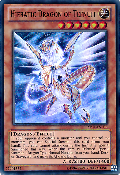 Hieratic Dragon of Tefnuit [AP01-EN008] Super Rare | Chromatic Games