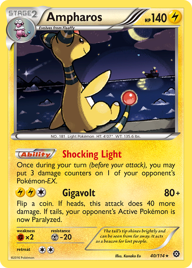 Ampharos (40/114) [XY: Steam Siege] | Chromatic Games