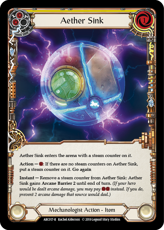 Aether Sink [ARC017-R] (Arcane Rising)  1st Edition Rainbow Foil | Chromatic Games