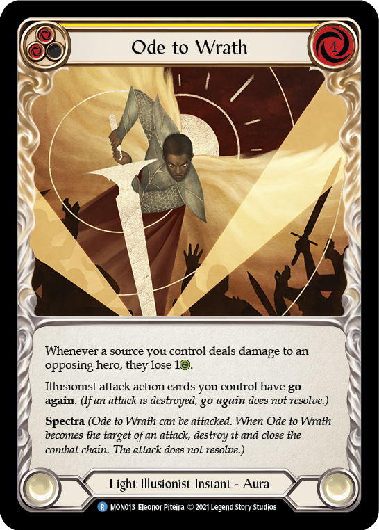 Ode to Wrath [MON013-RF] (Monarch)  1st Edition Rainbow Foil | Chromatic Games