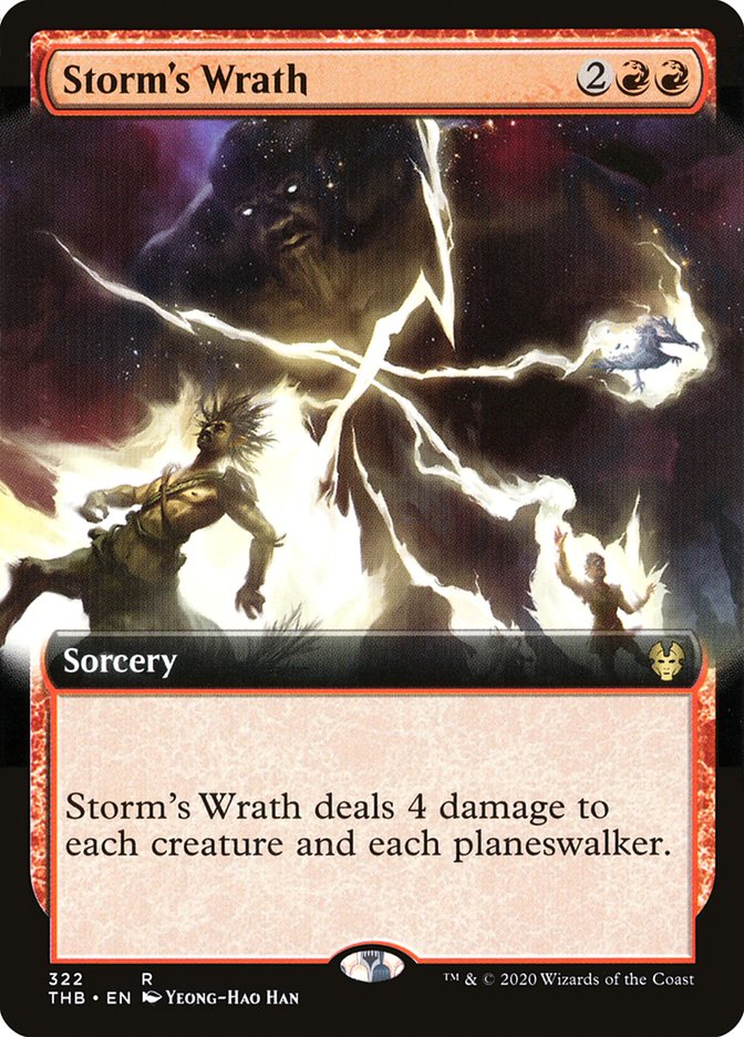 Storm's Wrath (Extended Art) [Theros Beyond Death] | Chromatic Games