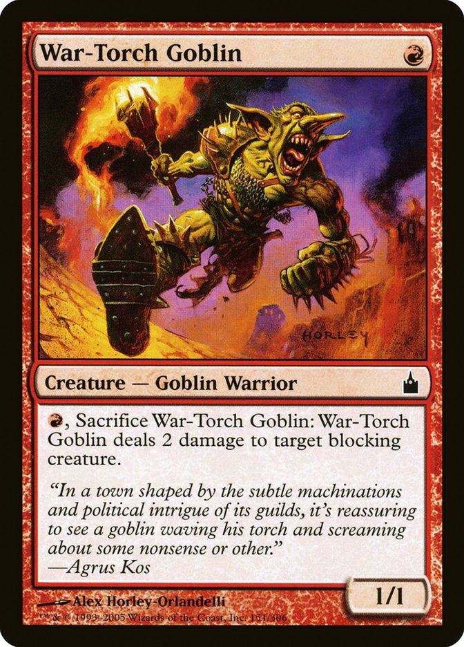 War-Torch Goblin [Ravnica: City of Guilds] | Chromatic Games