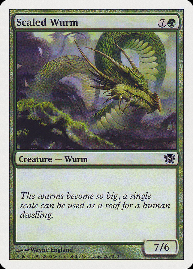 Scaled Wurm [Ninth Edition] | Chromatic Games