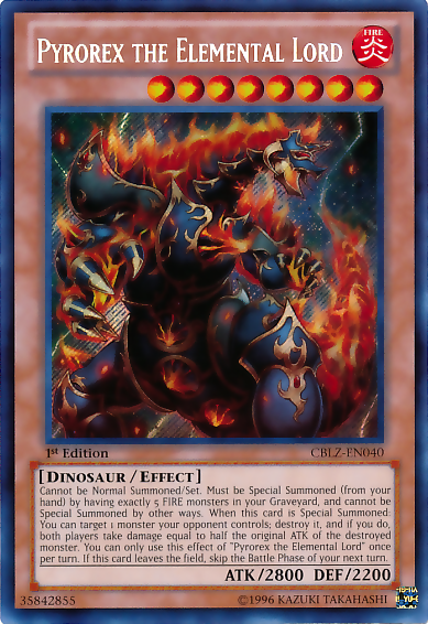 Pyrorex the Elemental Lord [CBLZ-EN040] Secret Rare | Chromatic Games