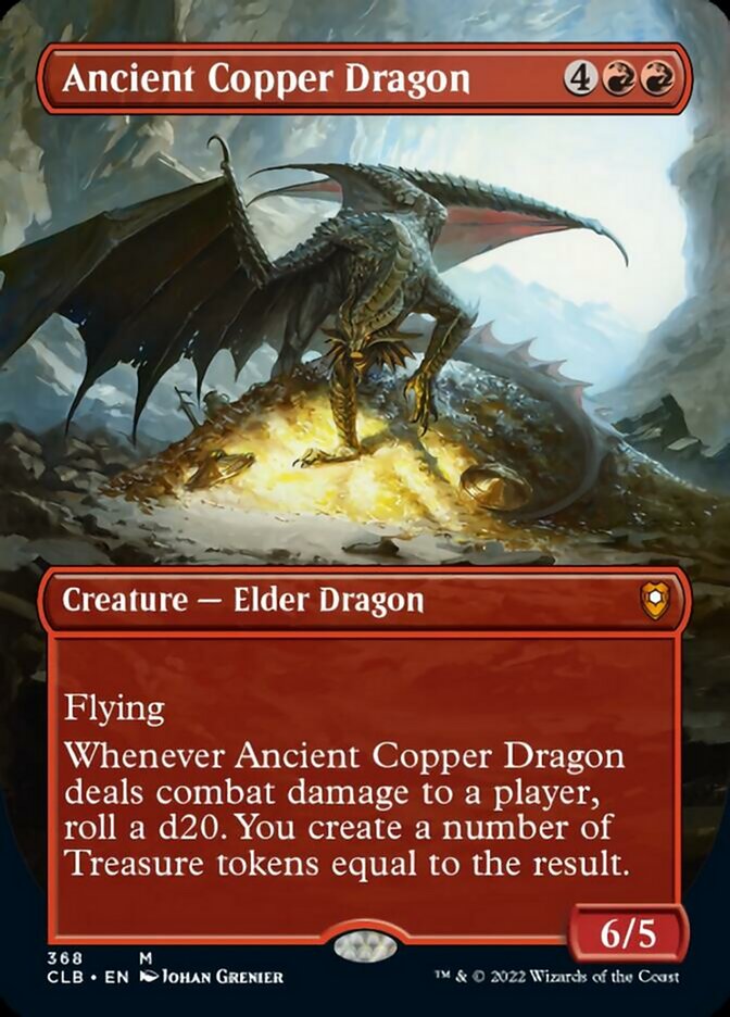 Ancient Copper Dragon (Borderless Alternate Art) [Commander Legends: Battle for Baldur's Gate] | Chromatic Games