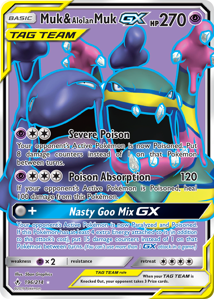 Muk & Alolan Muk GX [Unbroken Bonds] | Chromatic Games