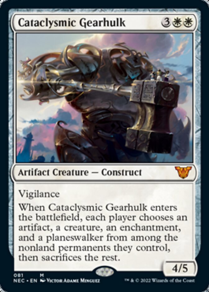 Cataclysmic Gearhulk [Kamigawa: Neon Dynasty Commander] | Chromatic Games