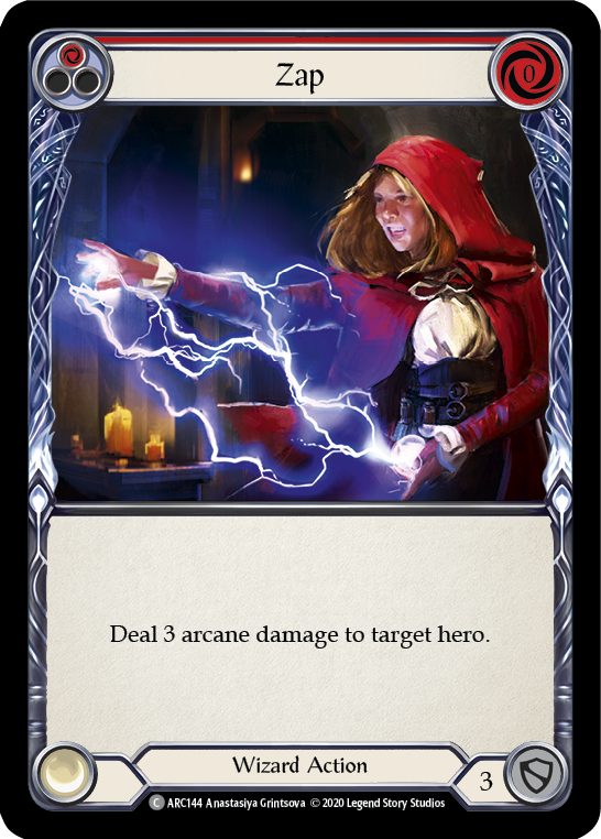 Zap (Red) [U-ARC144] (Arcane Rising Unlimited)  Unlimited Rainbow Foil | Chromatic Games