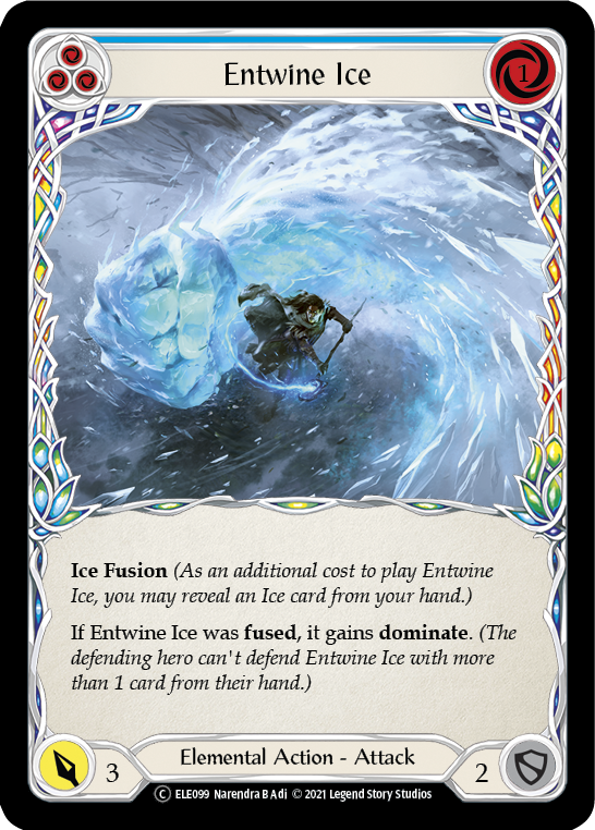 Entwine Ice (Blue) [U-ELE099] (Tales of Aria Unlimited)  Unlimited Normal | Chromatic Games