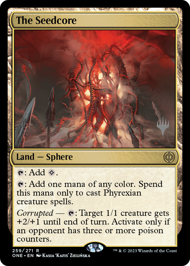 The Seedcore (Promo Pack) [Phyrexia: All Will Be One Promos] | Chromatic Games