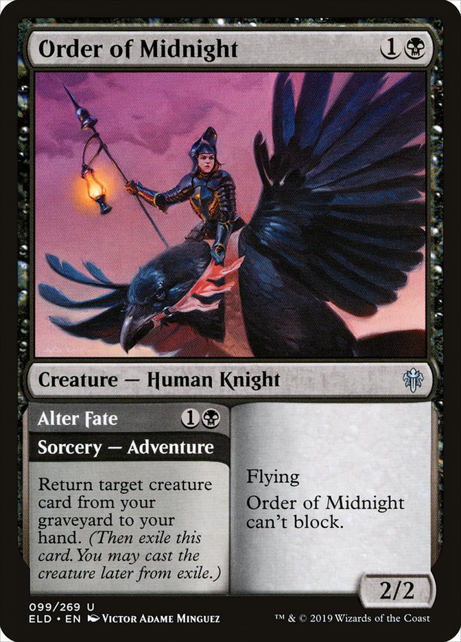 Order of Midnight // Alter Fate [Throne of Eldraine] | Chromatic Games