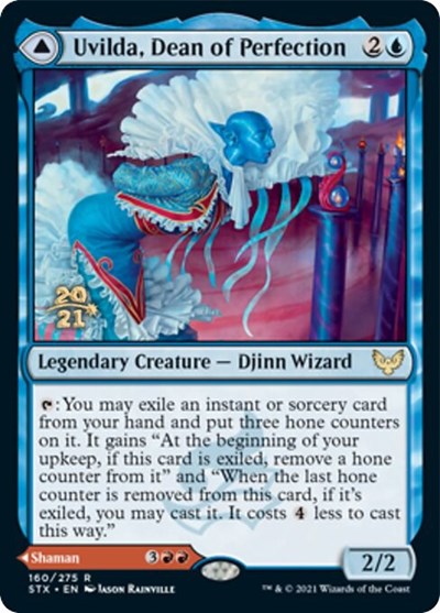 Uvilda, Dean of Perfection // Nassari, Dean of Expression [Strixhaven: School of Mages Prerelease Promos] | Chromatic Games