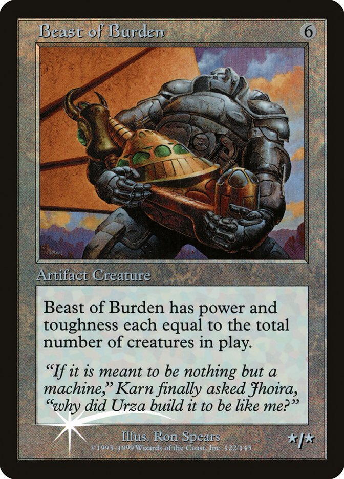 Beast of Burden (Misprinted) [Urza's Legacy Promos] | Chromatic Games