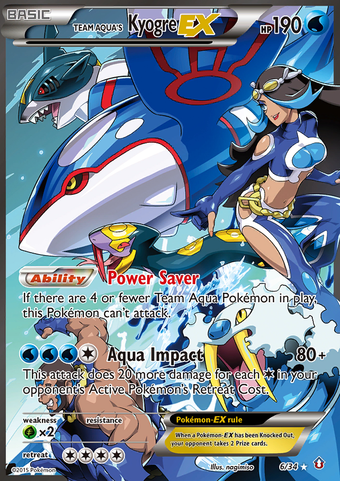 Team Aqua's Kyogre-ex [Double Crisis] | Chromatic Games