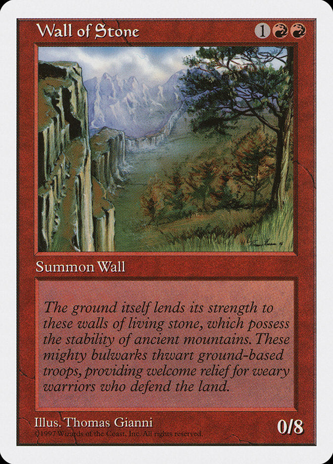 Wall of Stone [Fifth Edition] | Chromatic Games