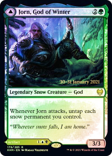 Jorn, God of Winter // Kaldring, the Rimestaff [Kaldheim Prerelease Promos] | Chromatic Games