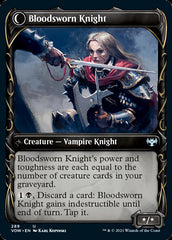 Bloodsworn Squire // Bloodsworn Knight (Showcase Fang Frame) [Innistrad: Crimson Vow] | Chromatic Games