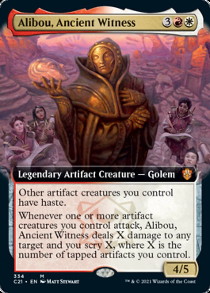 Alibou, Ancient Witness (Extended Art) [Commander 2021] | Chromatic Games