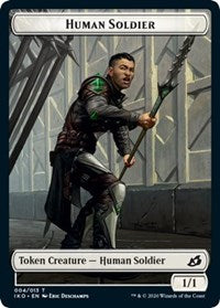 Human Soldier (004) // Zombie Double-Sided Token [Commander 2020 Tokens] | Chromatic Games