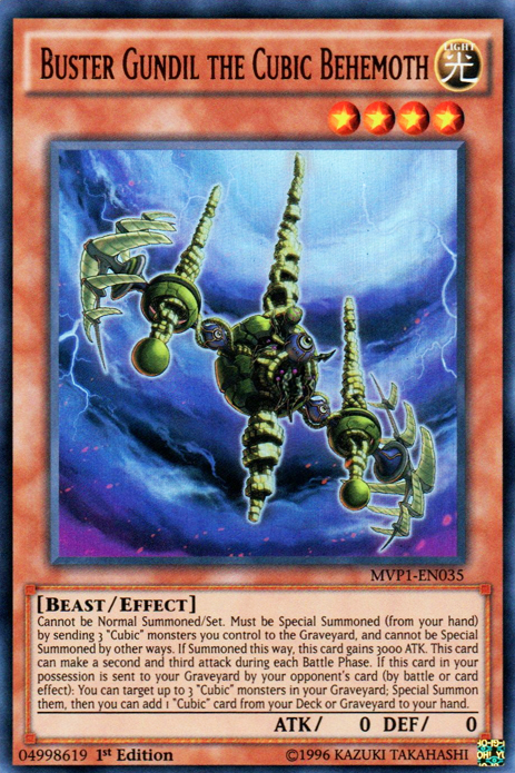 Buster Gundil the Cubic Behemoth [MVP1-EN035] Ultra Rare | Chromatic Games