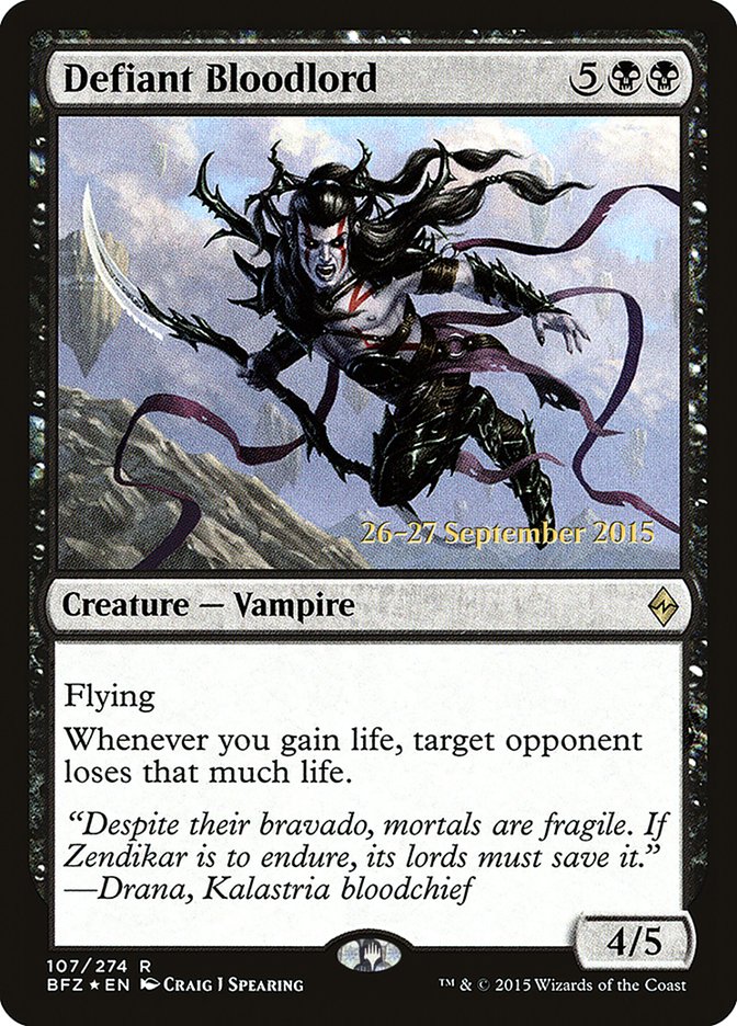 Defiant Bloodlord [Battle for Zendikar Prerelease Promos] | Chromatic Games