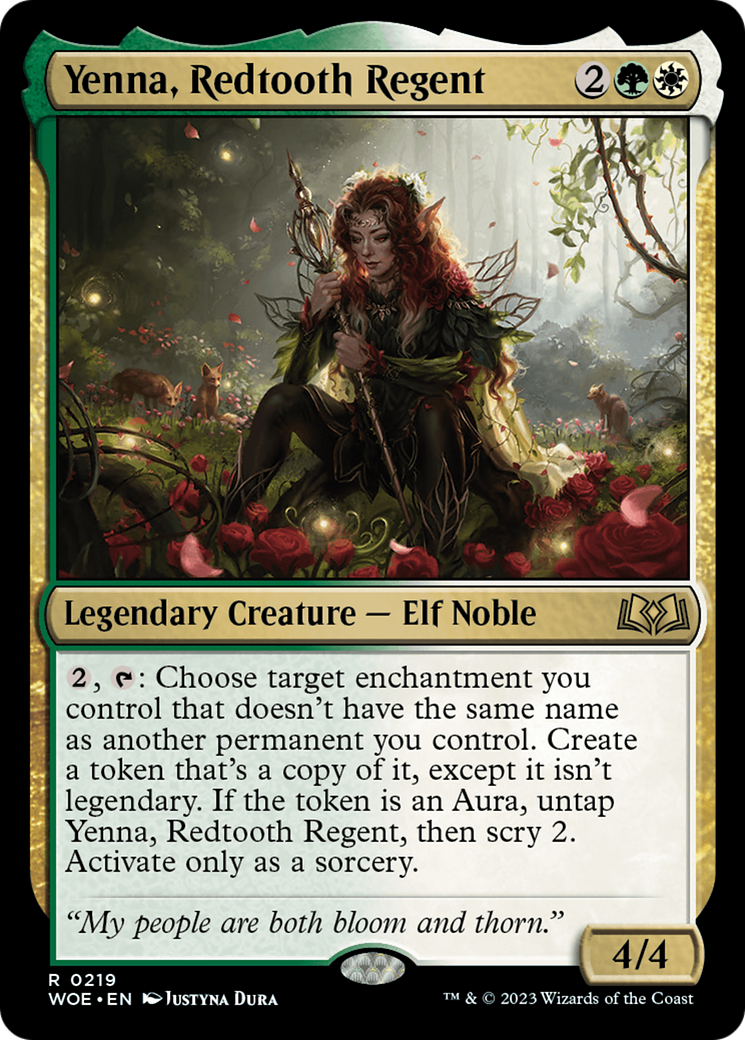 Yenna, Redtooth Regent [Wilds of Eldraine Prerelease Promos] | Chromatic Games