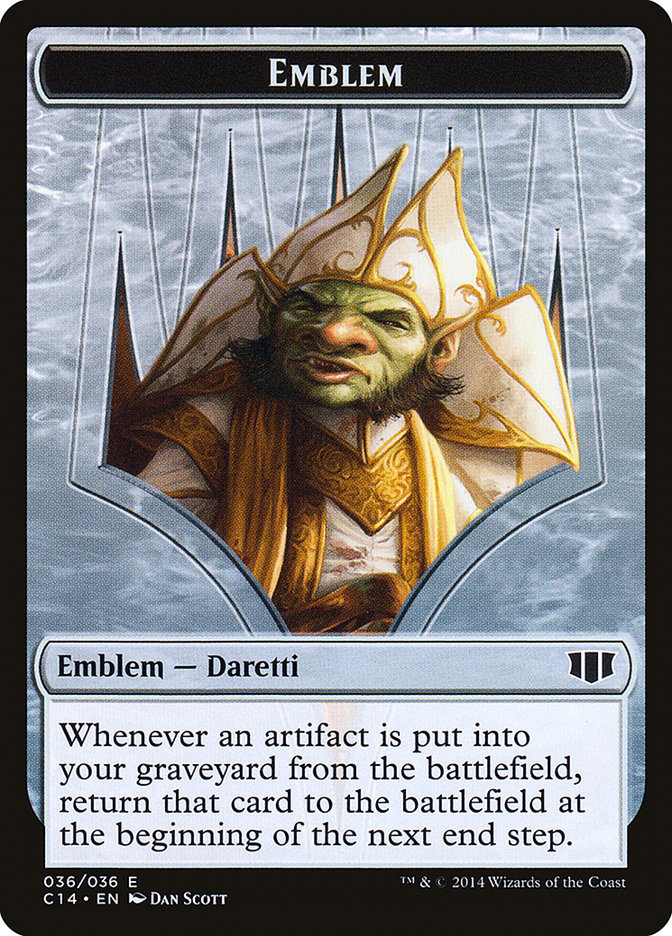 Daretti, Scrap Savant Emblem // Tuktuk the Returned Double-Sided Token [Commander 2014 Tokens] | Chromatic Games