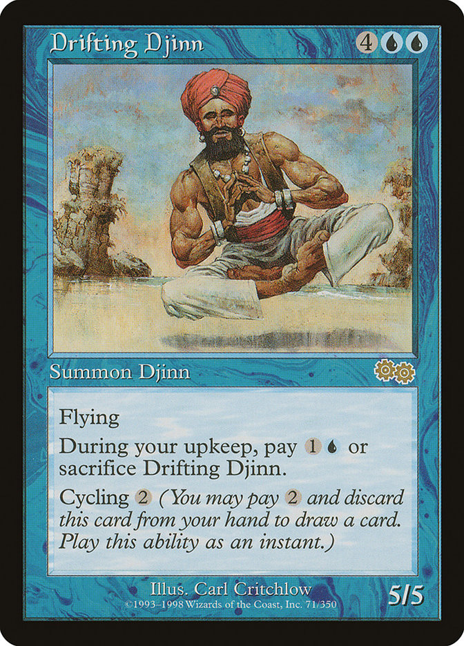 Drifting Djinn [Urza's Saga] | Chromatic Games