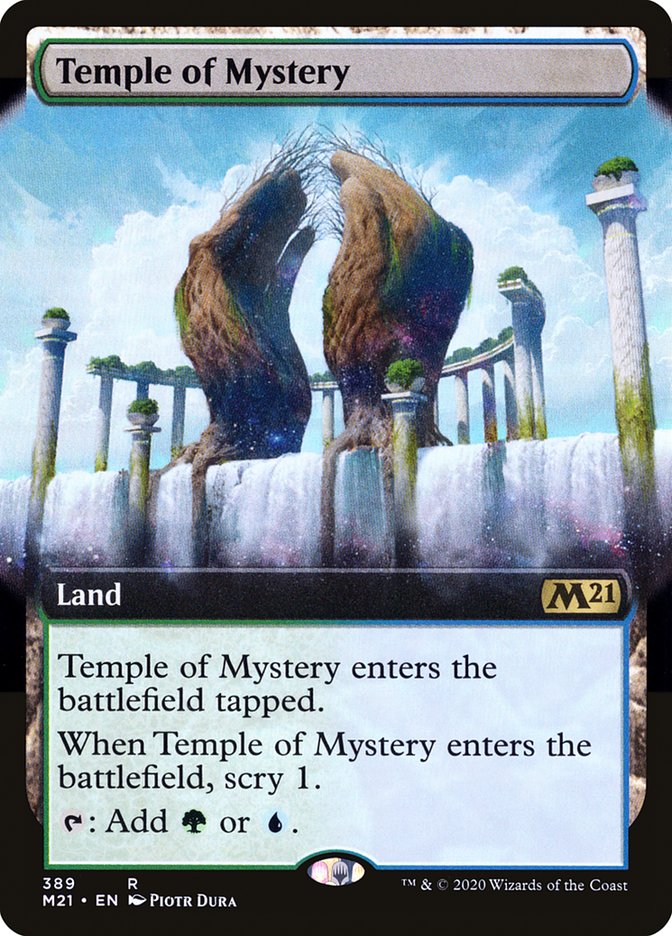 Temple of Mystery (Extended Art) [Core Set 2021] | Chromatic Games