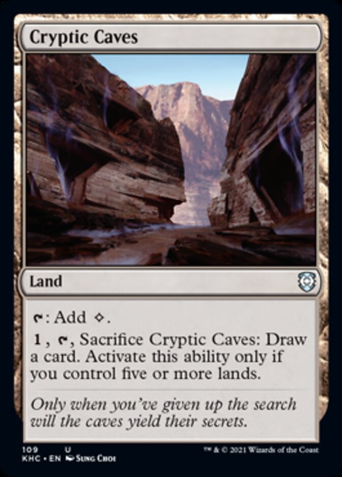 Cryptic Caves [Kaldheim Commander] | Chromatic Games