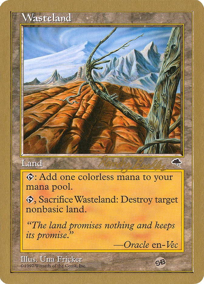 Wasteland (Randy Buehler) (SB) [World Championship Decks 1998] | Chromatic Games