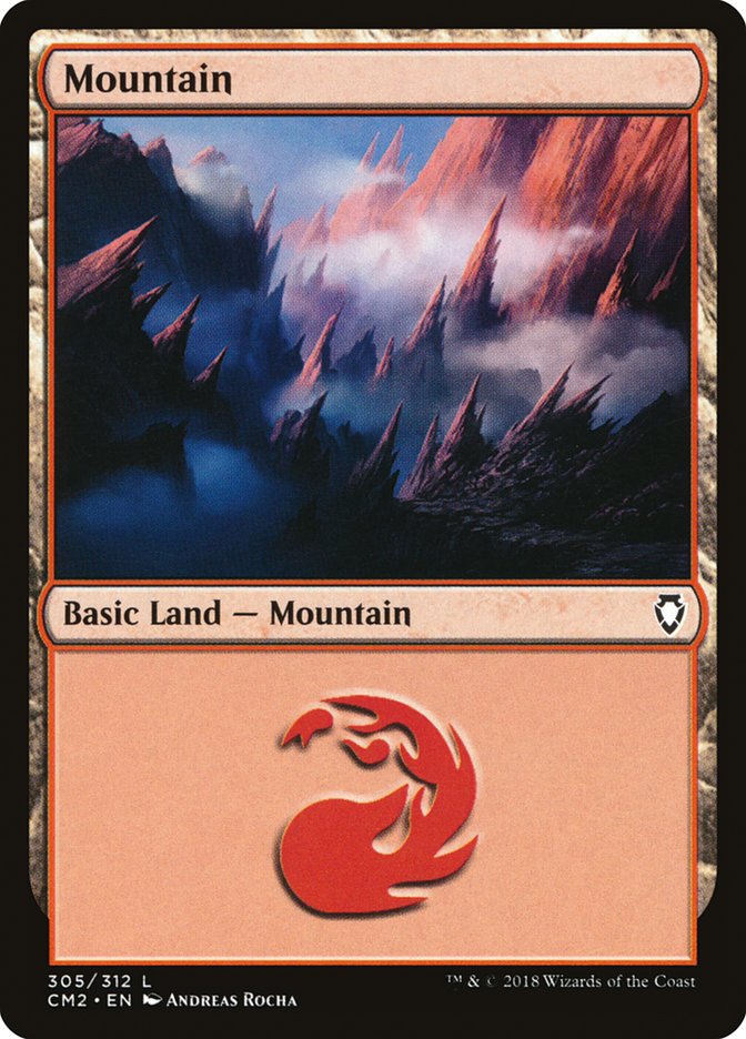 Mountain (305) [Commander Anthology Volume II] | Chromatic Games