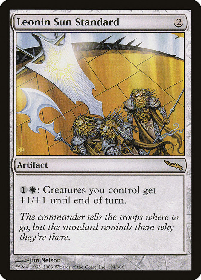 Leonin Sun Standard [Mirrodin] | Chromatic Games