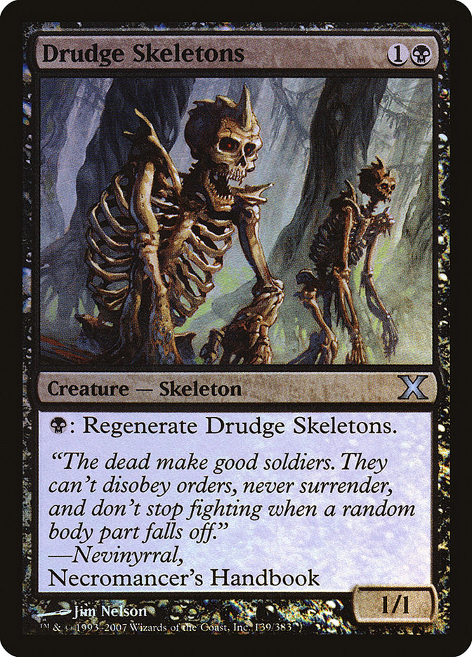 Drudge Skeletons (Premium Foil) [Tenth Edition] | Chromatic Games