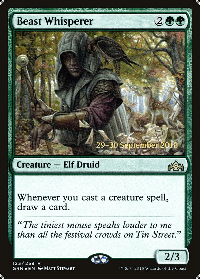 Beast Whisperer [Guilds of Ravnica Prerelease Promos] | Chromatic Games