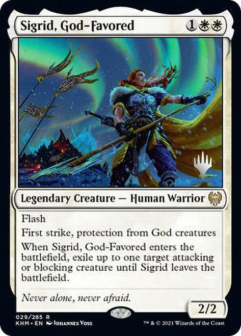 Sigrid, God-Favored (Promo Pack) [Kaldheim Promos] | Chromatic Games