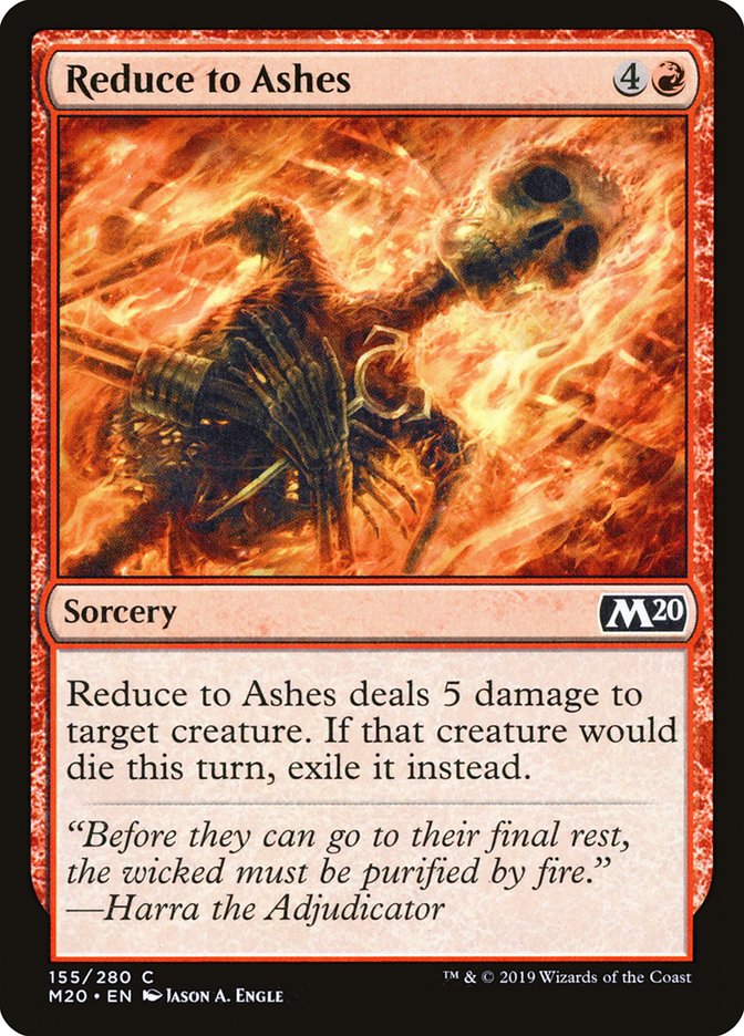 Reduce to Ashes [Core Set 2020] | Chromatic Games