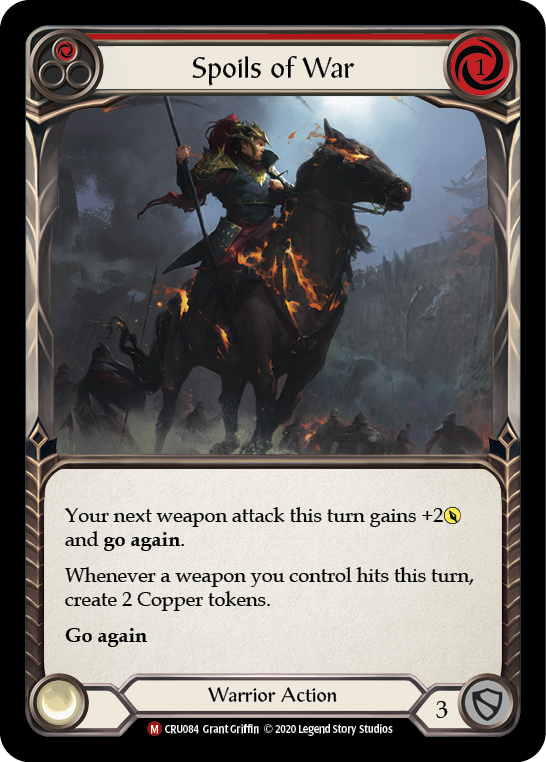 Spoils of War [CRU084] (Crucible of War)  1st Edition Rainbow Foil | Chromatic Games