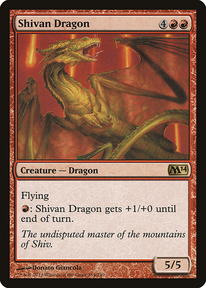 Shivan Dragon [Magic 2014] | Chromatic Games